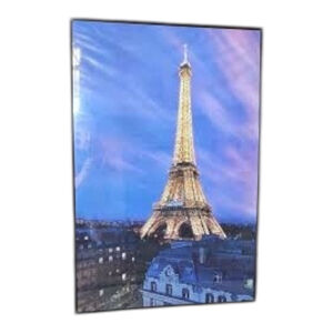 Eiffel Tower 2’x3’ Poster Blue Gold